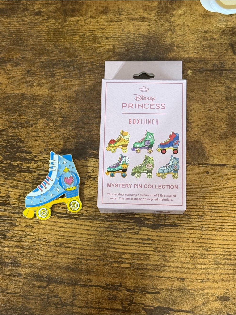 Disney Princess Cinderella Roller Skate Enamel Pin